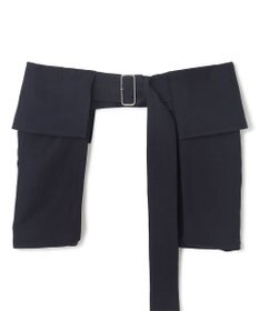 BEIGE， 【洗える】BERNARD / リネンワイドポケット付きラップベルト