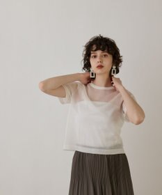 GRACE CONTINENTAL ブライトシアーニットトップ