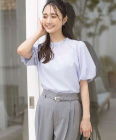 ANY SIS 【洗える】シアーストライプ ブラウス