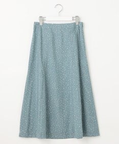 J.PRESS LADIES S 【洗える・イージーケア】スパンローンランダムドット スカート