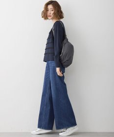 23区 L 【WEB&一部店舗限定/滝沢眞規子さん着用】フリルボーダー ニット