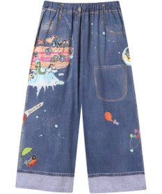 tsumori chisato SLEEP ツモリチサト ボトムス ルームウエア 8分丈 綿100%(本体) 楊柳素材 レディース UOT248 /ワコール