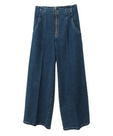 earth music&ecology フロントZIPバックレースアップデニム