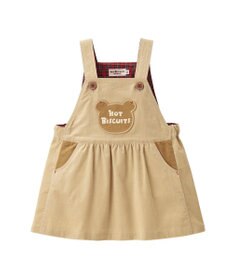 MIKI HOUSE HOT BISCUITS コーデュロイ ジャンパースカート＆モックネックTシャツギフトセット【BOX付き】