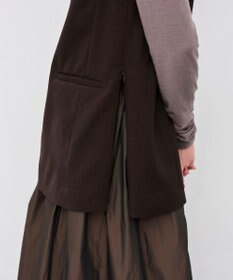 uncrave ウォッシャブルウールライクツイル ジレ