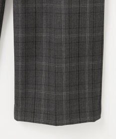 自由区 TRギャバ裏起毛チェック柄ワイド パンツ