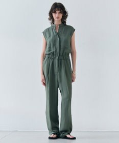 BEIGE， 【洗える】BERNARD / リネンノースリーブオールインワン