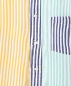 J.PRESS YORK STREET 【UNISEX】クレイジーパターン バンドカラーシャツ