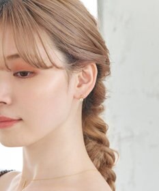 Phoebe 【金属アレルギー対応】【痛くないシリーズ】ルーセントビジューライトフィットイヤリング　ローズゴールド