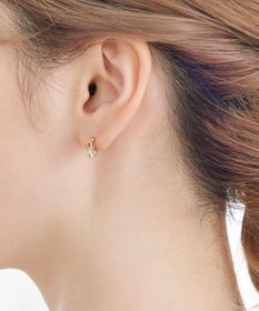 Phoebe 【金属アレルギー対応】【痛くないシリーズ】ルーセントビジューライトフィットイヤリング　ローズゴールド