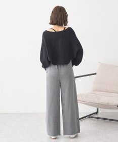 earth music&ecology 【2WAY】【洗濯機洗い可】SET2点クロスニット＋キャミソール