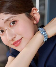 Tiaclasse スクエアビーズヘアゴム