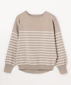 ANY スプリングカラーニットドルマンプルオーバー