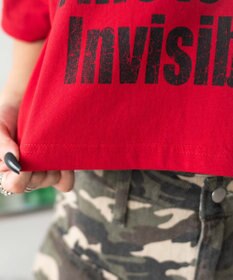 WEGO グラフィックオフショルショートT