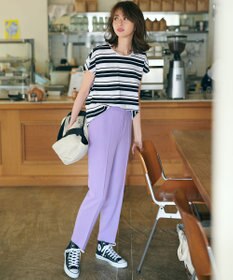 23区 【洗える】トロピカル2WAYストレッチ テーパード パンツ