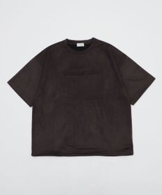 WEGO 【ユニセックス着用ITEM/MLサイズ展開】フェイクスウェードエンボスロゴT（SS）