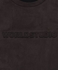 WEGO 【ユニセックス着用ITEM/MLサイズ展開】フェイクスウェードエンボスロゴT（SS）