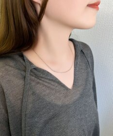 Phoebe 【金属アレルギー対応】スリークオーバルチェーンネックレス/サージカルステンレス