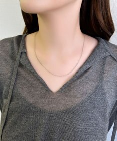 Phoebe 【金属アレルギー対応】スリークオーバルチェーンネックレス/サージカルステンレス