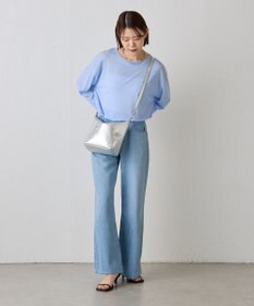 russet ソフトレザーシンプルショルダーバッグ【silver】(CE-1462)