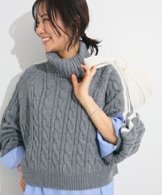 Green Parks ・ｓｗｉｎｇ　ｂｙ　ラインケーブルタートルニット