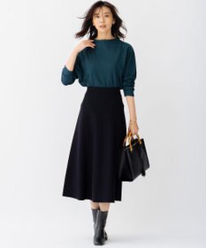 23区 L 【洗える】ヴィスコースソフトポンチ ラグラン カットソー