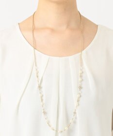 ANY SIS ロンデルロングパール調 ネックレス