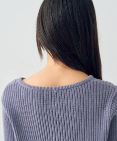 earth music&ecology ミニベロアダブルジップカーディガン