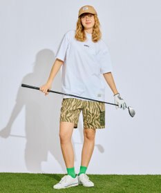 PW CIRCULUS 【吸水速乾 / UV遮蔽率99% UVカット / ストレッチ】【MEN】アニマルグラフィックモックT ゴルフ