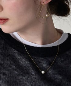 Phoebe 【金属アレルギー対応】ワントップパールネックレス　ゴールド/サージカルステンレス