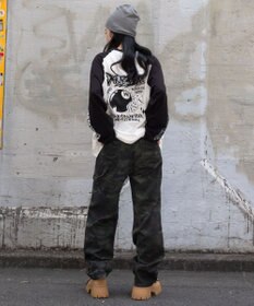 WEGO 【ユニセックス着用ITEM/MLサイズ展開】スリーブロゴグラフィックラグランT（LS）