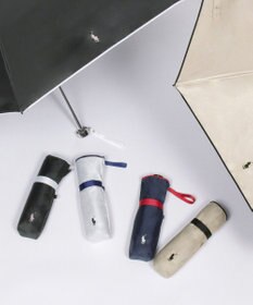 MOONBAT POLO RALPH LAUREN（ポロ ラルフローレン）晴雨兼用日傘 バイカラー 遮光率100% 遮熱 UV