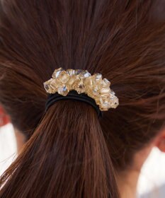 Tiaclasse スクエアビーズヘアゴム
