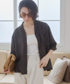 WEGO 【ANGIE VINTAGE】接触冷感開襟シャツ
