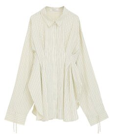 Green Parks 【WEB限定】ドロストシャーリングウエストタックシャツⅡ