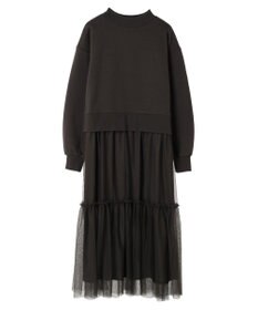 Green Parks ・ＳＵＧＡＲ　ＳＰＯＯＮ　チュールドッキングワンピース