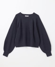 ANY 【洗濯機可】ウールブレンドクロップドニット