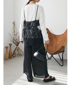 Green Parks AnriettMusee シアータックワイドパンツ