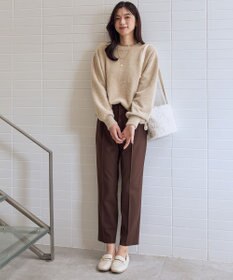 ANY L ショートシャギープルオーバーニット