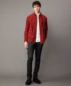 JOSEPH ABBOUD 【洗える/ソフトな肌触り】ミニパイルモック ネック Ｔシャツ