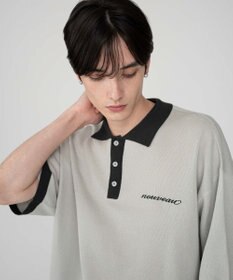 WEGO 【ユニセックス着用ITEM/MLサイズ展開】ワンポイントニットポロシャツ（SS）
