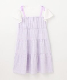 ANY KIDS サッカー ギンガム ワンピース