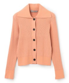 UNFILO 襟付きクロップドカーディガン