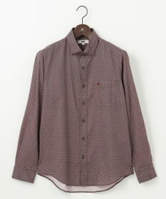 JOSEPH ABBOUD 【キングサイズ・エコ素材】 ヘキサゴンジオメトリックパターン シャツ