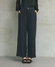 GRACE CONTINENTAL ツイードイージーパンツ