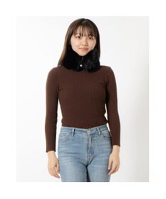 UNBILLION カシュネ cache nez / ビジューマグネットクラスプフェイクファーマフラー