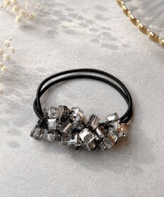 Tiaclasse スクエアビーズヘアゴム