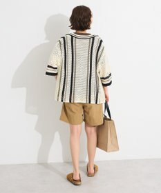 CRAFT STANDARD BOUTIQUE クロシェバイカラーニットプルオーバー