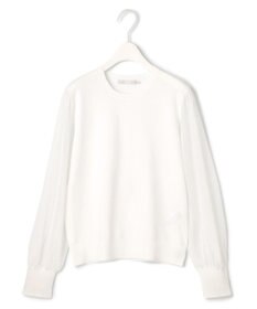 ICB 【洗える】クロスコンビ シアースリーブニット