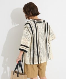 CRAFT STANDARD BOUTIQUE クロシェバイカラーニットプルオーバー